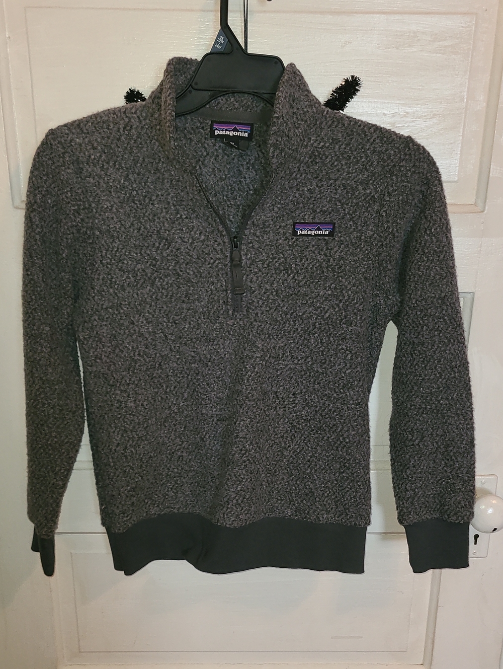 Patagonia Gray Sherpa Half-Zip Pullover